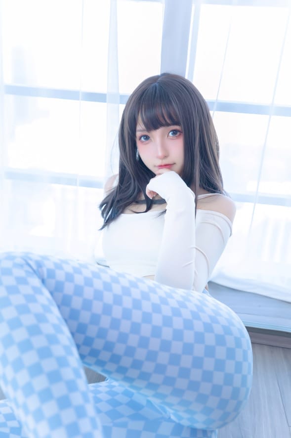 神楽坂真冬 –NO.95 蓝白格[75P/172MB]-1
