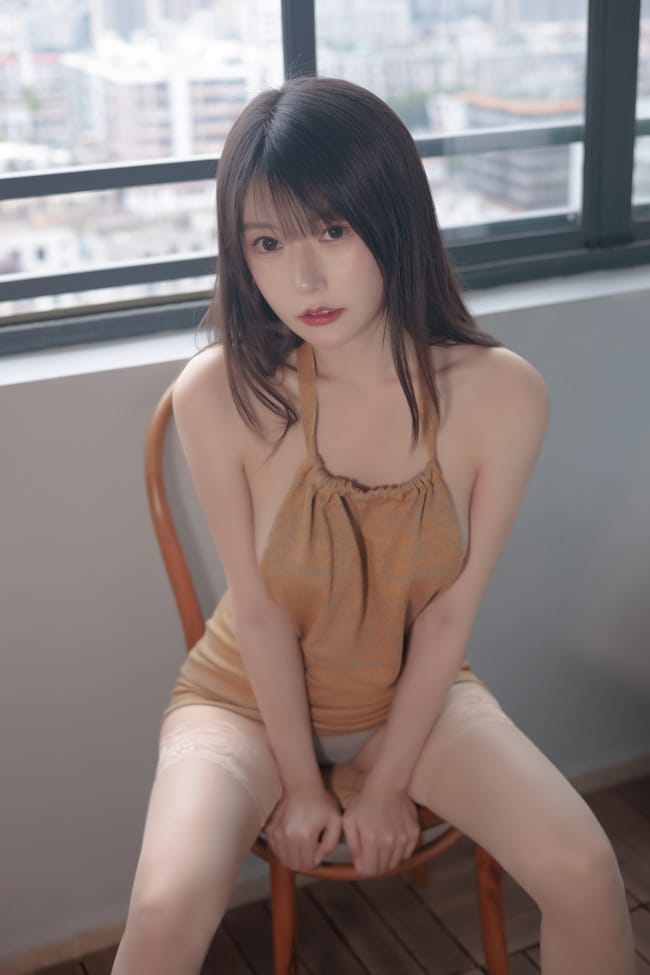 香草喵露露 – NO.046 杨枝甘露 露背裙裙[54P1V-1.08GB]-1