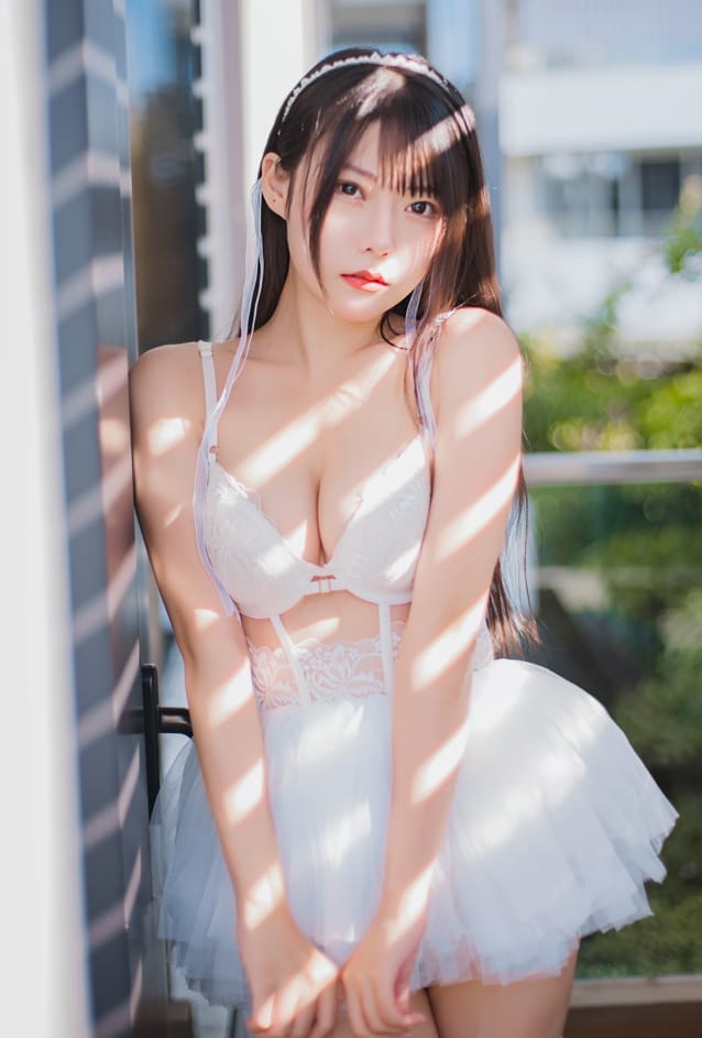 香草喵露露 – NO.042 杨枝甘露 白色纱裙[48P1V-1.22GB]-1