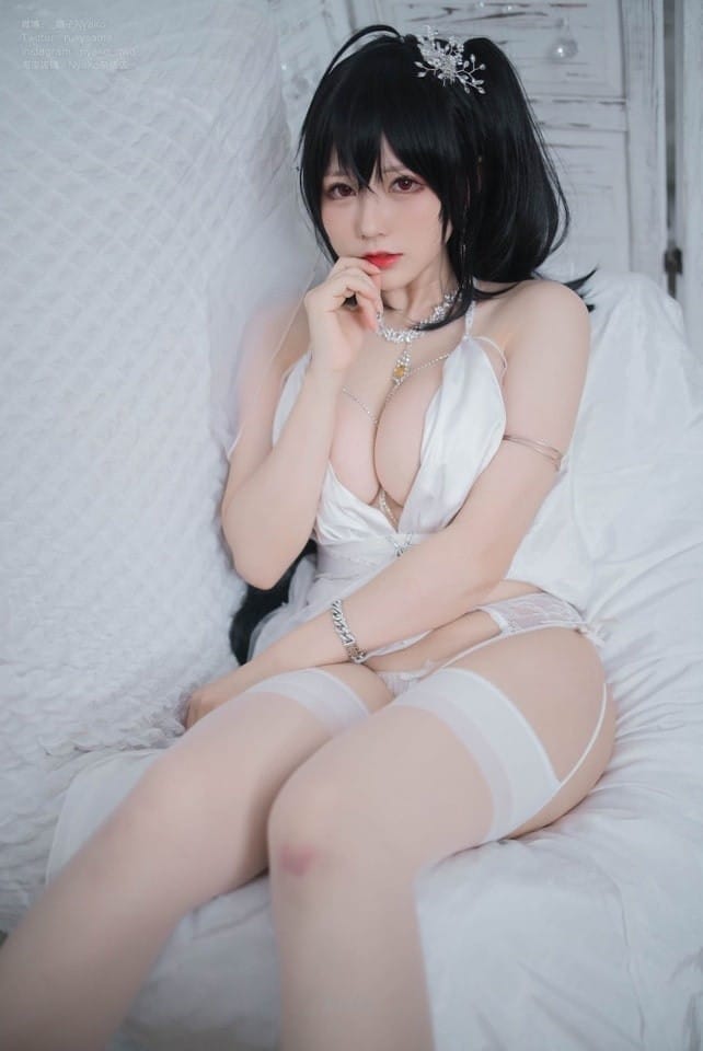 Nyako喵子 – NO.043 大凤纯白婚纱[62P-236MB]-1