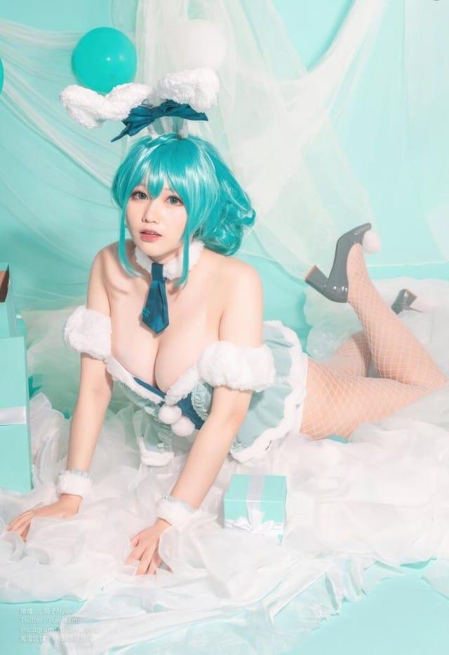 Nyako喵子 – NO.069 初音白兔[41P-323M]-1