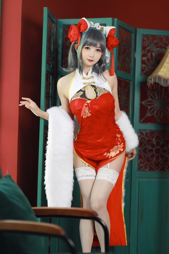 51酱 – NO.18 碧蓝航线-柴郡新春旗袍[12P-54MB]