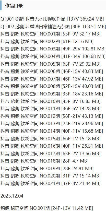 鹅鹅(鹅鹅耶) – 铁粉空间写真&视频合集【持续更新中】-1