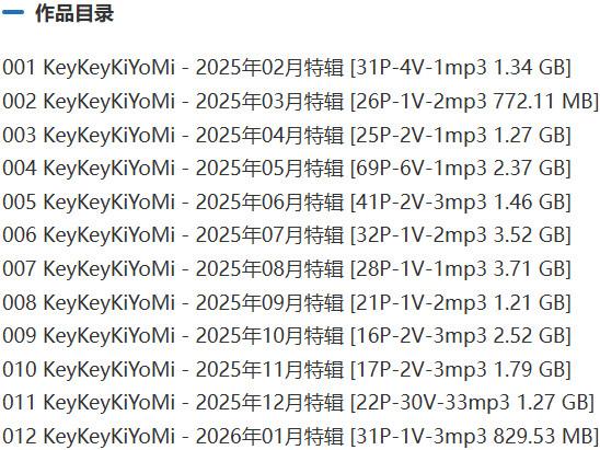 keykeykiyomi – 舰长充电等付费写真&视频合集【持续更新中】-1