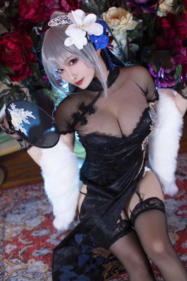 洛璃LoLiSAMA – NO.96 碧蓝航线 路易九世旗袍 [43P-457MB]-1