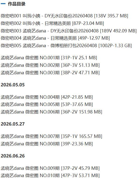 孟晓艺dana – 微密圈等写真&视频合集【持续更新中】-1